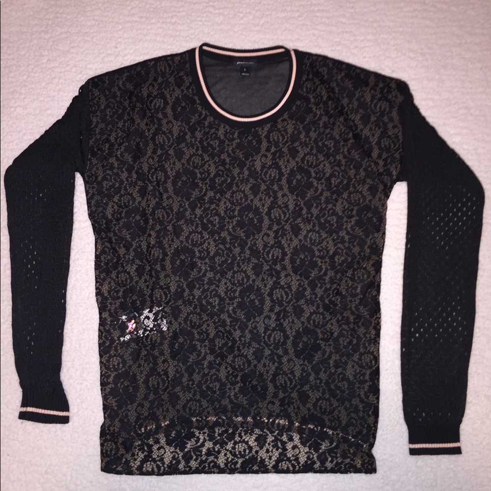 Just Cavalli lacy mesh long sleeve